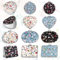 HOINCO 12PCS Mini Specchi per Trucco Vintage Portatili, 4 Stili Specchio Floreale Tascabile Compatto Specchio per Trucco Pieghevole Specchio Ingranditore Compatto Specchietti di Bellezza Portatili
