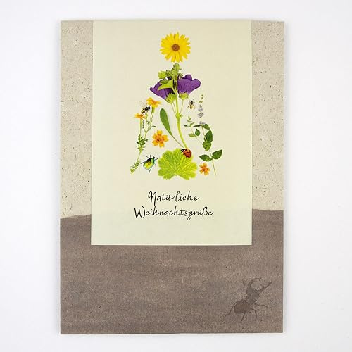 Naturliga julhälsningar | blomfröblandning för bin | bra presentidé från naturkraftverket |