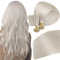 Easyouth Keratin Bonding Haar Extensions Echthaar 45 cm Utip Fusion Weiß Blond Echthaar Bondings Extensions Hot Fusion #1000 50g/50Stück