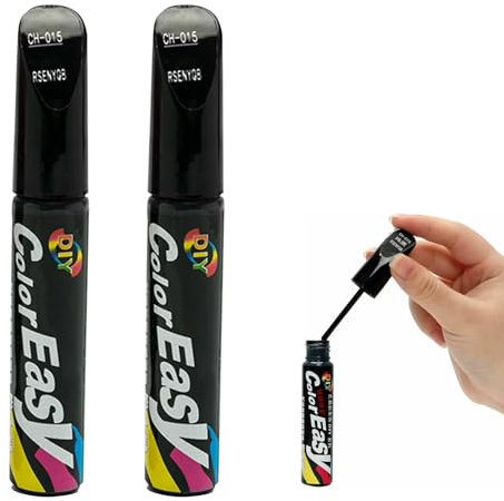 Bolígrafo Reparador Arañazos Coche,Bolígrafo Retoque Coche,Rotulador Arañazos Coche,Rotulador Retoque Pintura Coche,Pluma De Retoque del Coche,Rotulador Reparación Arañazos Coche,Negro,2 piezas