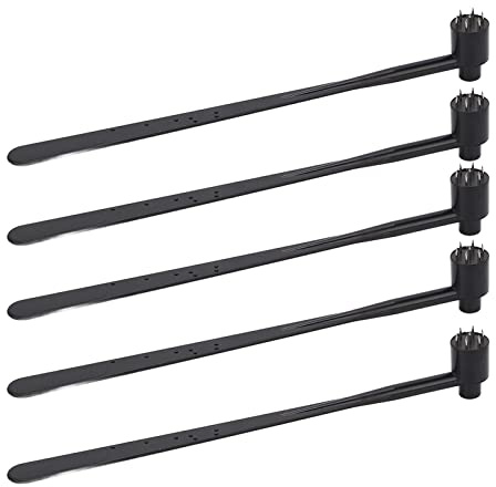 Uadme Marteau Fleur de Prunier, 5PCS 7 Broches Marteau Cutané d'Aiguille d'Étoile Acier Inoxydable, pour la Beauté et l'Usage à la Maison