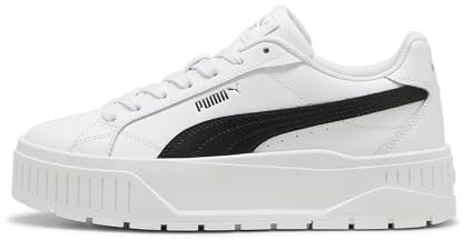 PUMA Damen Karmen II L Sneaker, White Black Silver, 41 EU