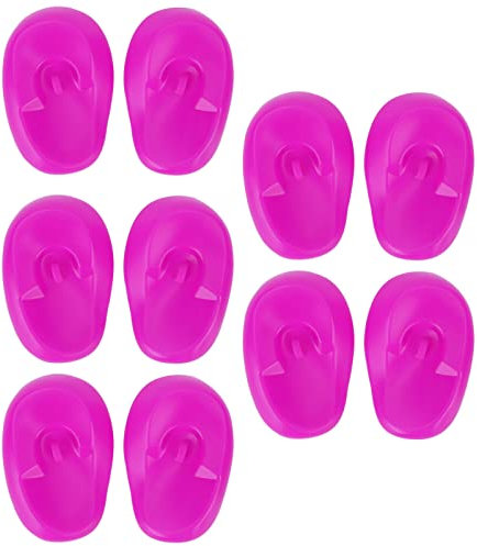 ANKROYU Cuffie Per Tintura Per Capelli, Protezioni Per Orecchie Per Tintura Per Capelli 10 Pezzi Cuffie Per Tintura Per Capelli Cuffie Per Orecchie in Silicone Cap Tintura Protezioni Per Coperchi Salo