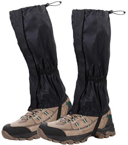 YYTECH 1 Paar Wandergamaschen, Outdoor Gamaschen Staubdicht Einstellbare Atmungsaktive Beinschutz Gaiter, Schneestiefel Regengamaschen Schneewandern Schutz für Wandern, Bergsteigen, Skifahren