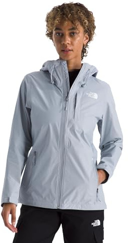 The North Face Women's Alta Vista Rain Jacket - Waterproof, Breathable, Weather Ready Hood with Adjustable Cinch Cord, Blue Flax, Small