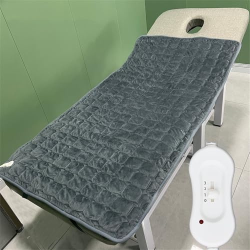SEVOLY Tappetino riscaldante Professionale per Lettino da Massaggio, scaldaletto Elettrico di Alta qualità, 3 impostazioni di Calore, Protezione dal surriscaldamento,150 * 80cm/59 * 31.4 in