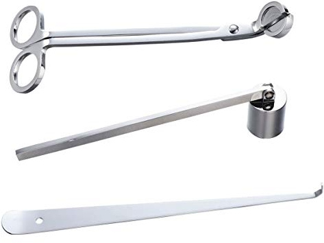 ULTNICE Kerzenlöscher Dochtschere Edelstahl Set 3 Stücke