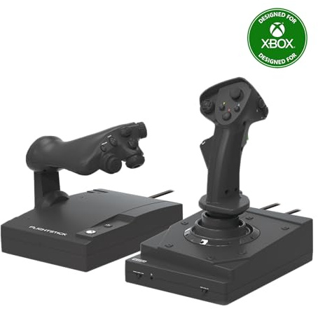 HORI HOTAS Flight Stick Designed for Xbox Series X|S, Xbox One and PC - Officially Licensed By Microsoft