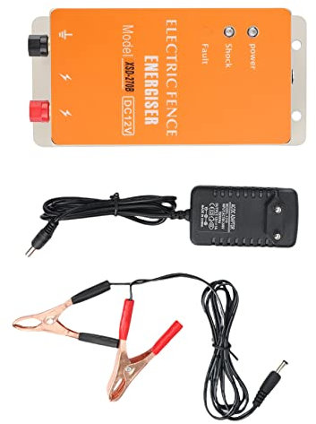 Herklotzn 10 km Elektrozaun, Solar-Ladegerät, Controller, Hochspannung, , Rinder, Geflügel, Bauernhof, Tierzaun, Werkzeug, EU-Stecker