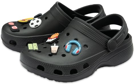 NorthSole Boys Clogs Childrens Sandals - Black - Child UK 9