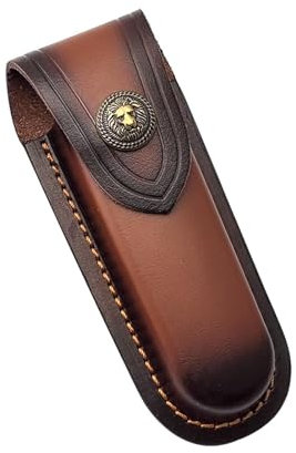 Messertasche,Messertasche leder Messer Gürteltasche Leder Gürteltasche Etui Messer Lederetui Taschenmesser Tasche In Braun Klappmesser Schutzhülle Messer Etui Leder Für Taschenmesser Klappmesser