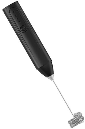 Espumador De Leche De Café - Espumador De Leche, Espumador De Café Inalámbrico | Mezclador De Bebidas Recargable, Espumador De Café, Gadget De Cocina, Espumador De Leche, Espumador De Crema De 3