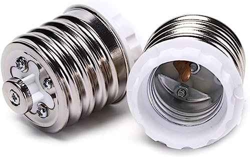 Adaptateur de douille,baïonnette à vis, Adaptateur de culot d'ampoule E40 vers E27 Adaptateur d'ampoule LED Adaptateur de culot d'ampoule Adaptateur de douille d'ampoule LED Conversion d'ampoule Suppo