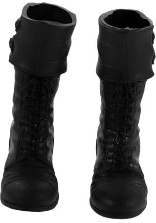 ORFOFE Mini Dockskor Militärboots för Bjd Dockor Realistiska Långa Stövlar i Resin med Rak Infästning för Snabb Outfitbyte och Dekoration Figurdockor