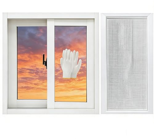 Small Basement Window 30 32 34 36 38 18 20 24 Flush Mount Sliding Windows with Window Screen, 5MM Insulated Tempered Glass Shed Window for Household, Living Room, Bathroom(White,28x13in)