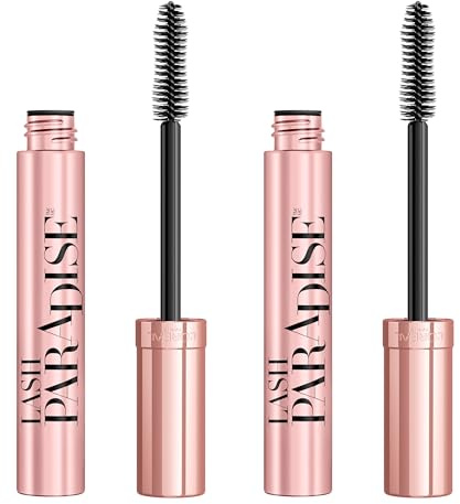 L'Oreal Paris Voluminous Makeup Lash Paradise Mascara, Black, 0.25 Fl Oz (Pack of 2) Packaging May Vary