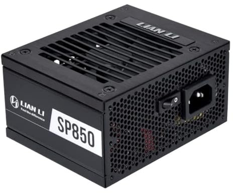 Lian Li SP 850 80+ Gold, Black Color, Performance SFX Form Factor Power Supply - SP850 Black