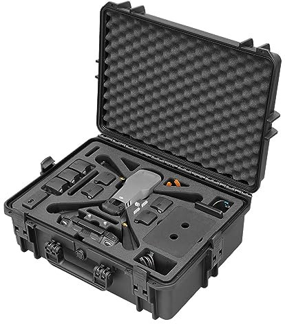 TomCase Drohnen Koffer „Ready to Fly” für DJI Mavic 3 / Pro/Classic, Standard oder DJI RC/RC Pro Controller, Akkus Laden im Koffer, wasserdichter Outdoor Case - Made in Germany (RTF)