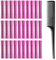 30 Piezas Bigudies para Rizar el Pelo, 19mm Rulos Pelo de Tamaño Mediano, Rulos para el Pelo, Bigudies Pelo sin Calor Pequeños, Heatless Hair Curlers, Rolos Cabello para Mujeres, con Peine