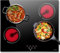 Noxton Piano Cottura Elettrico 4 Fuochi, 6000W Piano Vetroceramica Incasso, 60cm Piastra Fornello con 9 Funzione Booster Cucina, Tocco Controlli, Timer