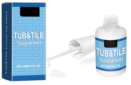 Bathtub and Tile Paint,Bath Resurfacing Repair Enamel Paint Kit,High-Gloss Tub & Tile Repair Paints,Easy to Use