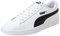 PUMA Unisex Puma Smash v2 L Low-Top, Puma White-Puma Black, 40 EU