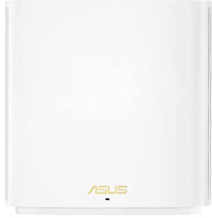 ASUS ZenWiFi XD6 AX5400 1er Pack Weiß kombinierbarer Router (AX5400 Whole-Home Dual-Band Mesh WiFi 6 Router – Abdeckung von bis zu 255qm / 3+ Räumen, einfache Einrichtung per App, AiProtection Pro)