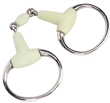 Yitre Morso per Bocca di Cavallo, Filetto Professionale Avvolto in Gomma al Gusto di Mela, Facile da Usare per l'allenamento