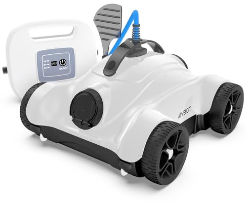 WYBOT Robot per Piscina, pulitore Automatico per Piscina con Potente Pulizia, con Due Motori Motori, IPX8 Impermeabile (Bianco)