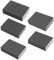 6 spugne abrasive (marrone), 6 diverse granulometrie di blocchi abrasivi bagnati e asciutti (36,80,100,120,180,220), sabbia spugna riutilizzabile e lavabile, utilizzata per la lucidatura della giada