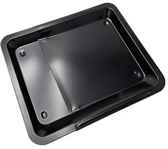 Backblech ausziehbar antihaftbeschichtet Carbonstahl Metall 33x33-52 cm Schwarz