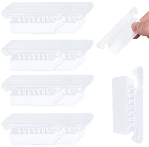 GORGECRAFT 50 étiquettes de Dossier Suspendu en Plastique Transparent pour Classeur à Onglets Inserts D'Organisateur de Fichiers Séparés pour une Identification Rapide Classeurs Étiquettes Fournitures