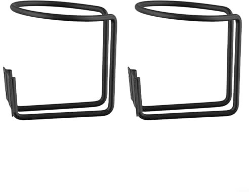 2 Stück Edelstahl Getränkehalter Für Boote Marine Yacht Auto Wohnmobil Wandmontage Universell(Black)