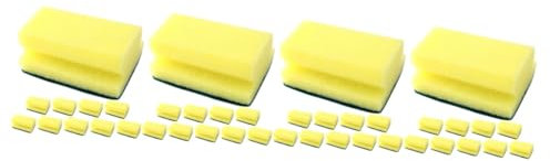 MAGICLULU 4 Ensembles Éponge De Nettoyage Réutilisable Lot de Éponges Non Rayantes pour Cuisine Vaisselle pour Nettoyer Ustensiles Évier Plus 10 Pièces * 4