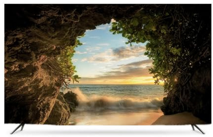 GPDNBIEU, Light Luxury Seaside Scenery Printed TV Cover,Soft Screen Protector 43inch 55inch 60inch Large Size Desktop Wall Hanging Curved Cloth(B,80in)