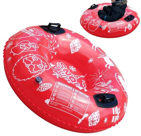Yuemeuy Tubo Da Neve Gonfiabile | Forniture Per Slittino Gonfiabile All Aperto - Tubo Da Slittino Resistente,Per Famiglia Bambini Ragazzi Principianti Resort Montagna di Neve