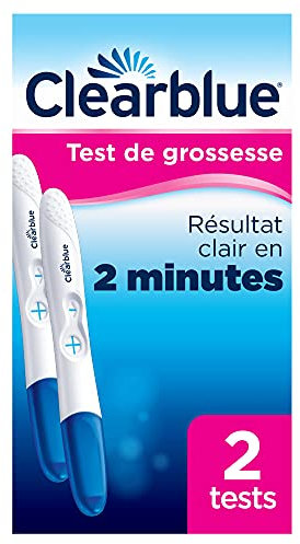 Procter & Gamble Test De Grossesse Clearblue Pratique Et Rapide, Fiable à Plus De 99 %, 2 Tests