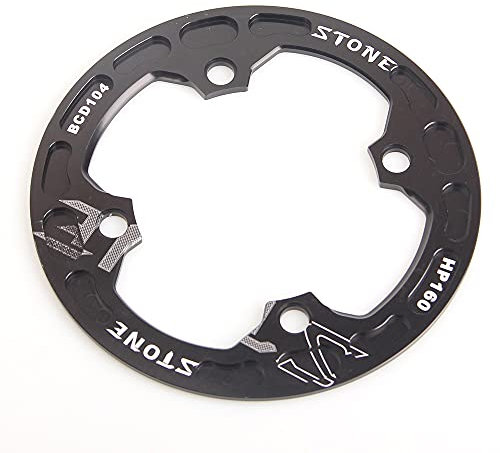 MTB-Kettenschutz aus Steinlegierung, BCD 104 mm, 150 mm, 160 mm, BCD104 für XC AM FR DH Fahrradkettenschutz 30T-36T (schwarz, HP150)