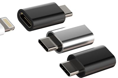 Adattatore Ricarica USB C(3 Pack) Lightning Femmina A Type C Maschio Per IPhone Accessori Tipo C Jack Cavo Adapter Per Apple Adattatori iPad Dati Cable Cavi Connettore Compatibile Per Samsung L-to-tp