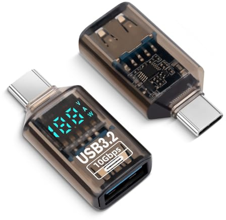 USB till USB C-adapter (2-pack), typ C hane till A 3.2 honomvandlare, Thunderbolt 3 OTG för MacBook, Samsung och andra typ-C-enheter