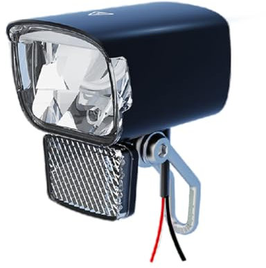 Luce Bicicletta Anteriore 12-80V - Luci Bicicletta LED Luce Anteriore Bici Universale con Design Anti-Abbagliante per E-Bike, Scooter Elettrici, Moto, Kit di Conversione
