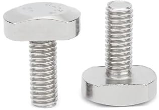 Générique 1/10Pc M5 M6 M8 M10 M12 304 A2 Acier Inoxydable T Type Vis À Tête De Marteau Boulon À Rainure for Rail De Goulotte À Rainure en T Rail À Onglets GB37(55mm,10pcs M6)