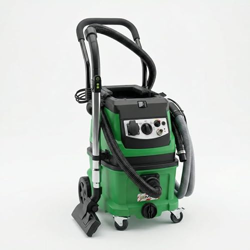 ViMa24 Aspiratore industriale con funzione di bussola, 1600 W, con presa a distanza, attacco ad aria compressa 230 V, 40 l, aspirapolvere industriale, autostavvio, aspirapolvere a secco