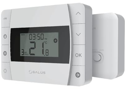 Salus DT500RF - Wireless Programmable Thermostat & Receiver (Boiler Plus Compliant)