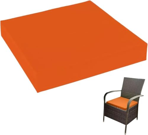 Cojín de piel sintética verde hierba para uso en interiores y exteriores, cojín cuadrado para sillas de comedor, jardín, oficina, cómodo y fácil de limpiar (43 x 48 cm)