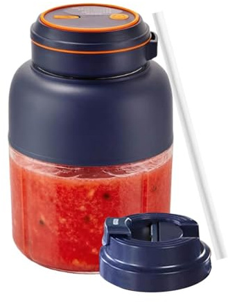 Batidora De Vaso Para Zumo | Vaso Mezclador Personal Inalámbrico Ajustable,Licuadora Exprimidora Portátil - para Batidos, Zumos, Café, Bebidas, Comida, Hogar, Cocina, Gimnasio, Mesa, Aire Libre,