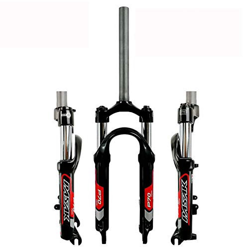 ZTZ 20 inch Folding Bike Suspension Fork-80mm Travel, 100mm Spacing Hub, 9mm QR, Crown Lockout Disc Brake Front Forks, Ideal for Folding Bike, BMX, Mountain Bike