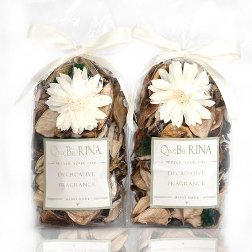Qingbei Rina Pot pourri Bags,Vanilla Scented Pot pourri Bowl Filler,Dried Flower,Home Fragrance Sachet, Party Vase Decor-Mini