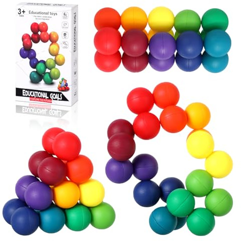 Sensory Juguetes para Niños: Fidget Bola Variable Sensoriales para Autismo, Silenciosos de Viaje para TDAH, 3-12 Años Niños y Niñas