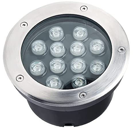 MIKOTR Faretto segnapasso calpestabile Lampada da Incasso Impermeabile IP67 per Esterno Giardino Viali sentieri(Bianco Freddo 6000K,9W)